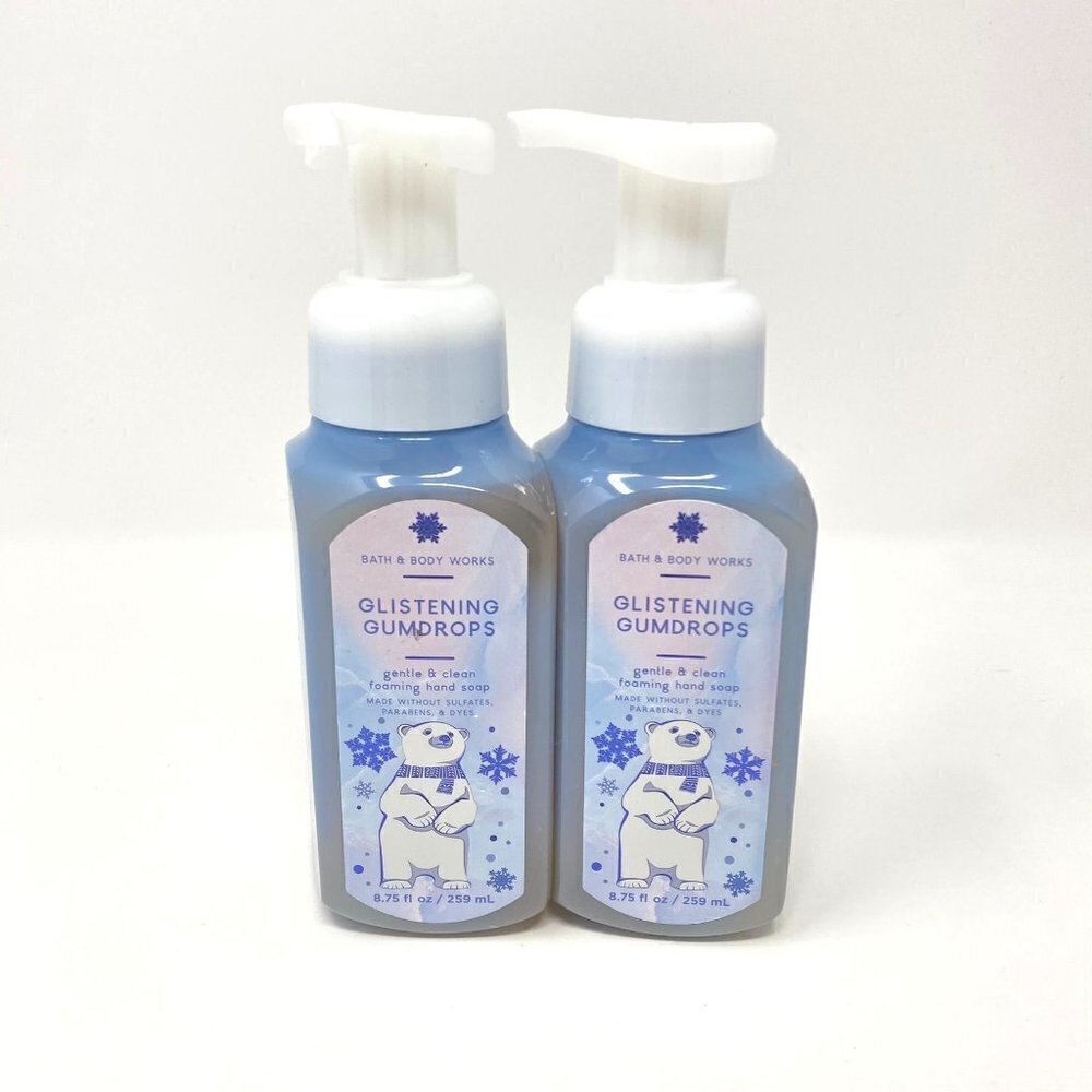 Bath & Body Works Glistening Gumdrops Gentle Foaming Hand Soap 8.75 oz  2-Pack